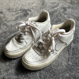 Nike Kids' White Leather Sneakers Air Force 1